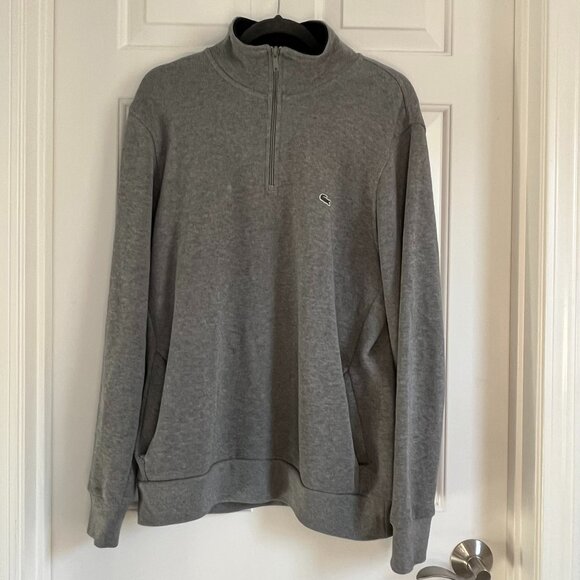 Men's Lacoste Half-Zip Sweatshirt - Picture 1 of 4
